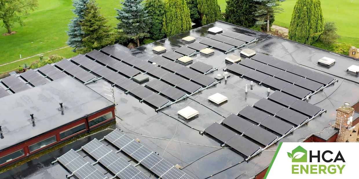 Beamish Golf Club with Solar Panels Fitted on the roof by HCA Energy