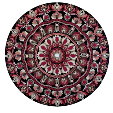 a mandala art in circle