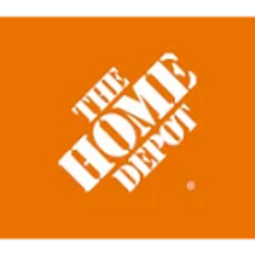 The Home Depot logo on an orange background.