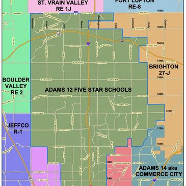 Image of a map of the Adams 12 District
