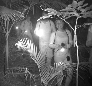 Smiles, the most common sighting on the night walk