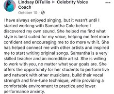 Voice lessons review