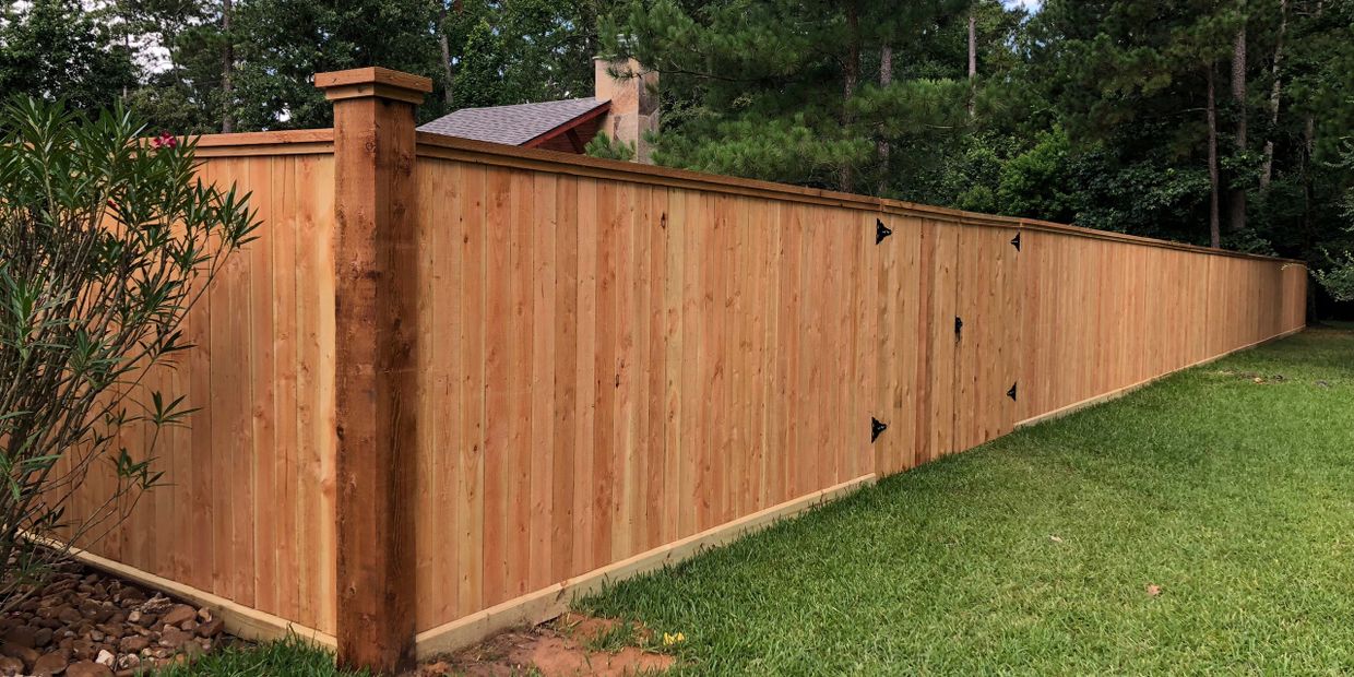 Wood privacy fencing in Houston,TX
