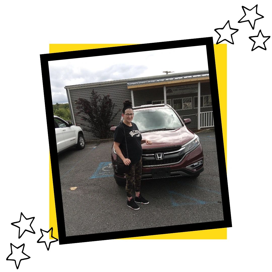 Michelle picks up her new car!