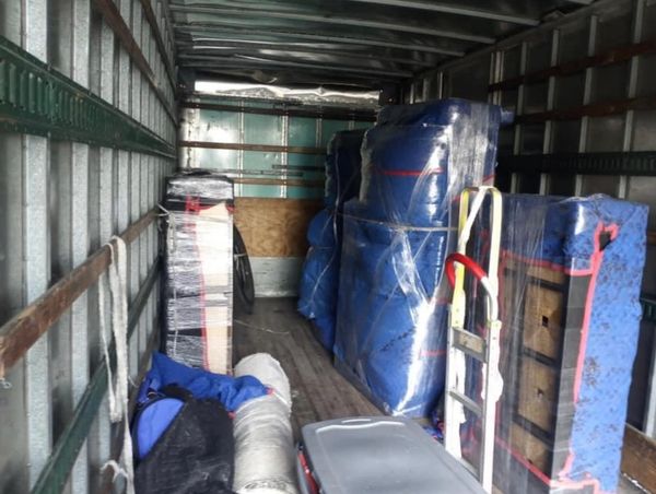 Pearland move , everything padded and wrapped