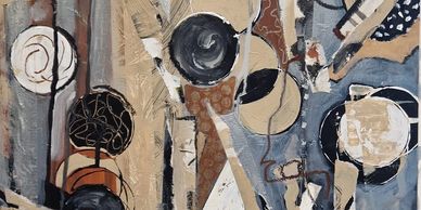 abstract wimbledon painting