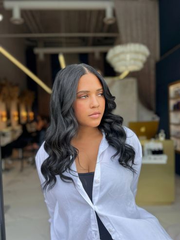 luxury beachy wave blowout Milton