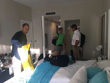 This is an image of me, Bradley Williamson, talking with the writer, Tom - who did an excellent job.