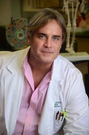 Bradley Williamson in one of the medical labs on campus where he studies and does medical research.