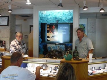 Presentation at Jewelry store about Lost and Sunken Treasure.