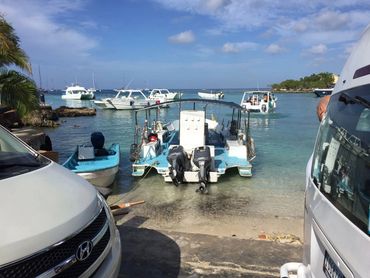 Dive boat we will use to dive on Pirate Captain Kidd's ship - the Quedagh Merchant.