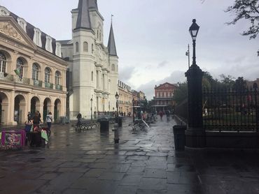 City streets of New Orleans where some of the filming for the Jean Lafitte episode was filmed.