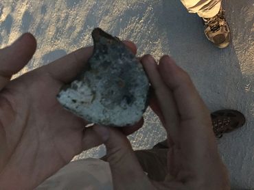 Close up of pirate lock for pirate chest found for episode about Jose Gaspar, Gasparilla
