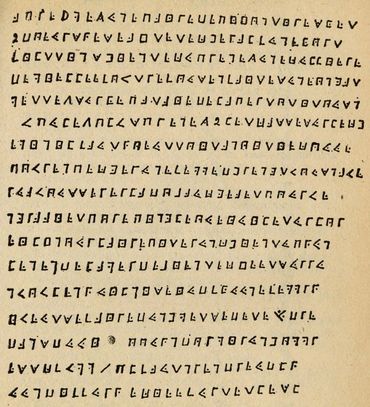 Oliver Levasseur's cryptogram which once decoded reveals the location of his vast treasure