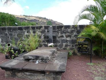 Pirate Oliver levasseur, also known as La Buse, grave site