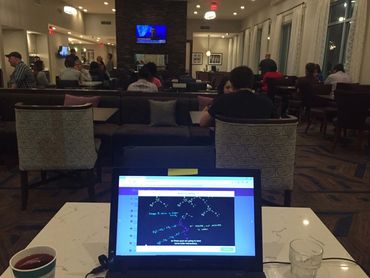 Still studying my Organic Chemistry while on location for filming. Now at night, after filming