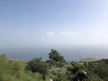 View of ocean from the ruins of the privateer Amaro Prago's home.