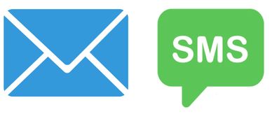 logos for email and text messaging