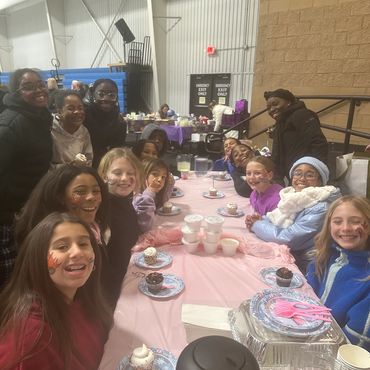 Our face painter made kids happy a birthday party at Extreme Ice Center in Indian Trail, NC