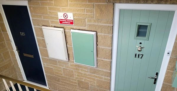 Two Fd30 Fire Doors Fitted by our Trained Fitters in Nottinghamshire by our trained fitters