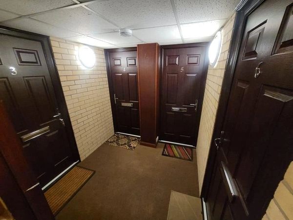 Matching set of Fd30 Fire Doors Fitted in a Block of Flats in Nottingham by our Trained Fitters