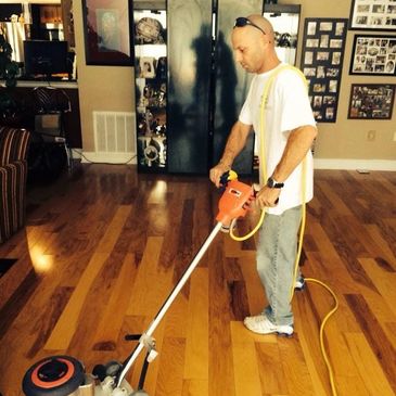 S&M Hardwood deep clean hardwood flooring after hardwood installation
