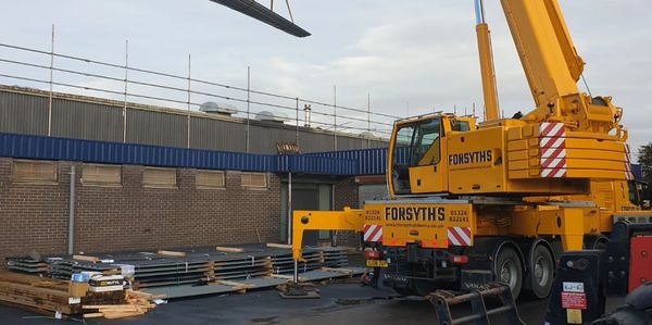 a building roof being built.