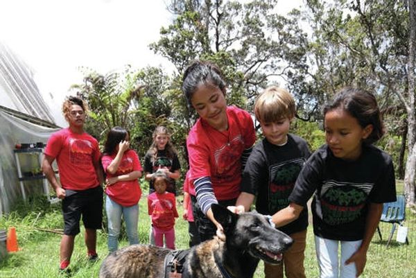 Kelsey Walling/Tribune-Herald From left, Maria Edfrancesca Aurelio, Aukai McDaniel and Wairimu Kimit