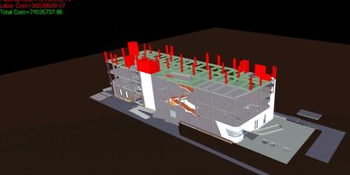 5d Sequencing adding cost using BIM model along with Autodesk Navisworks.