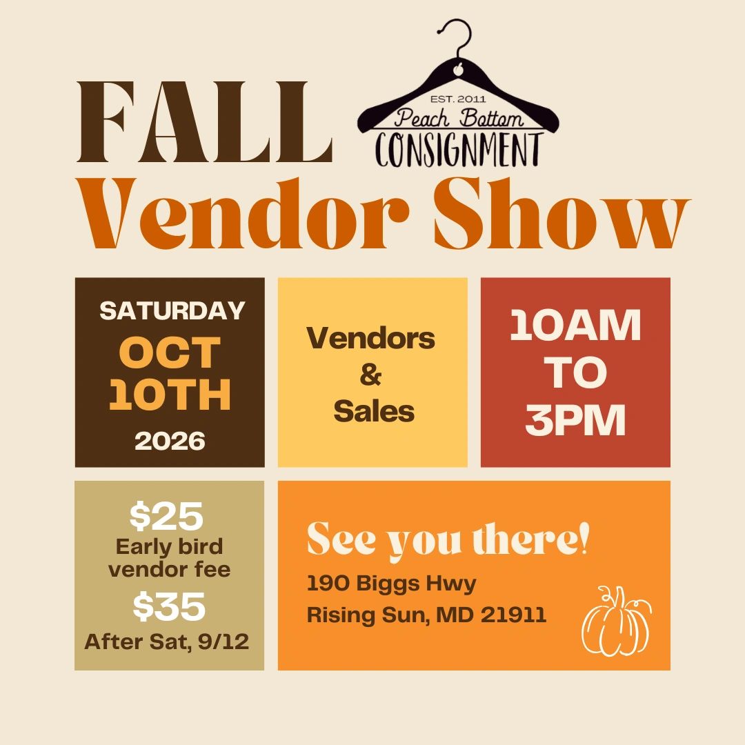Anuncio para feria de vendedores de otoño el 10 de octubre de 2026.