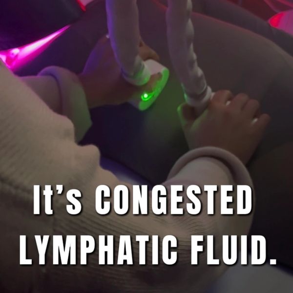 Abdominal bloating caused by stagnant lymphatic fluid in clients throughout the Youngstown area.