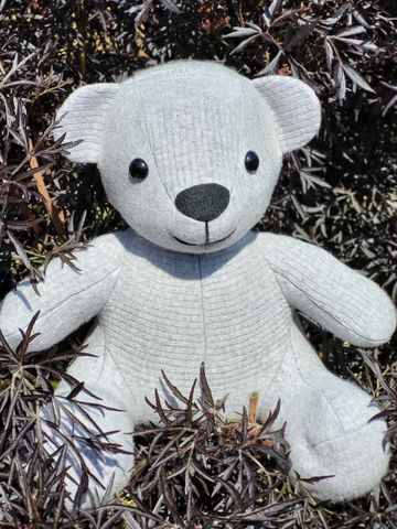 Simple bear made from one cashmere jumper.