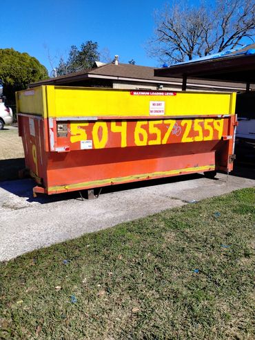 15 yard dumpster
New Orleans east