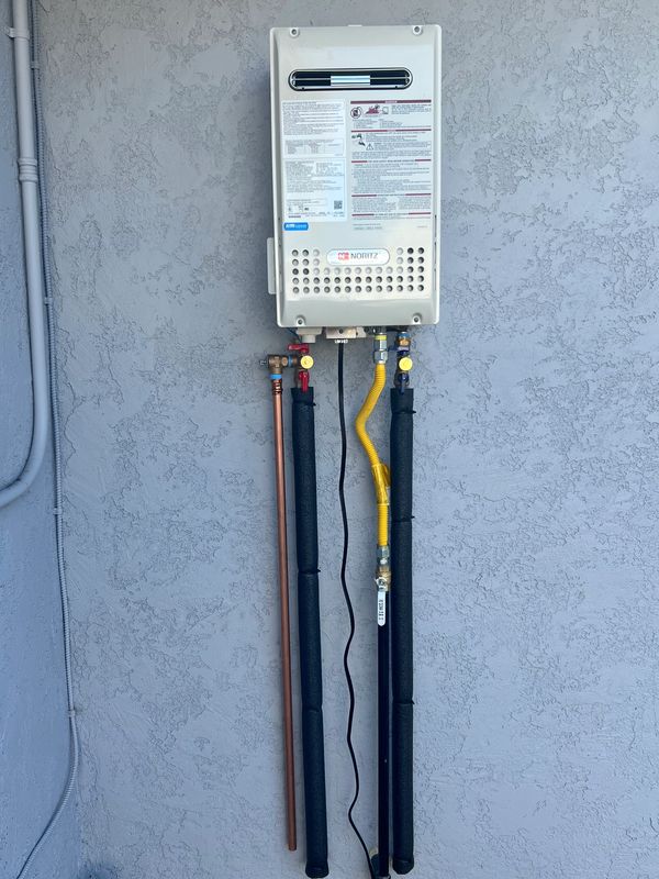 Noritz tankless water heater install
