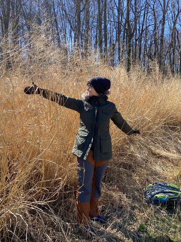Nature therapy by the switchgrass fields in Lancaster. Delightful!