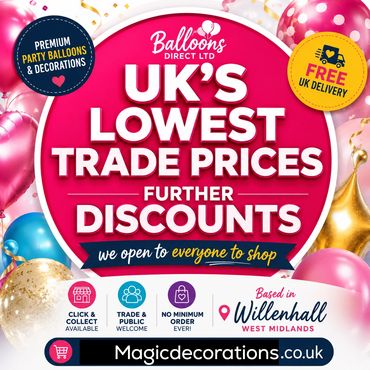 No Membership Required UK | Shop Quality Balloons & Party Decorations Online with No Membership