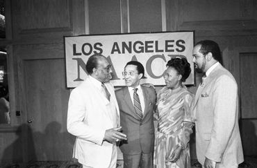 NAACP Diamond Jubilee, Los Angeles, 1984. Reverend H.H. Brookins, with NAACP Los Angeles President