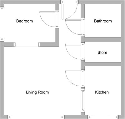 One bedroom flat