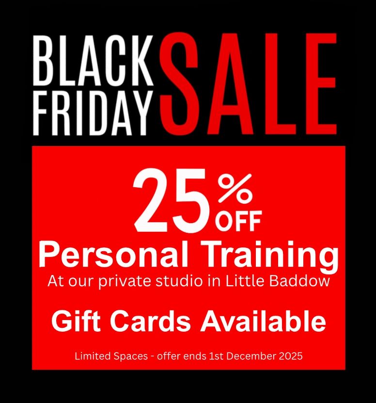 Black Friday Sale. 25% off personal training