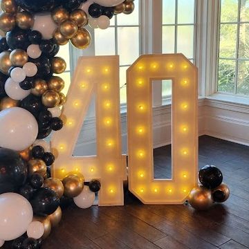 4ft Marquee Number Rentals