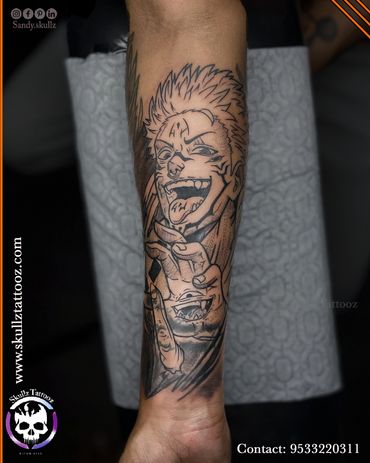 Jujutsu Kaisen tattoo, animetattoo, anime tattoo ideas, sasuke tattoo, dragonballz tattoo ideas