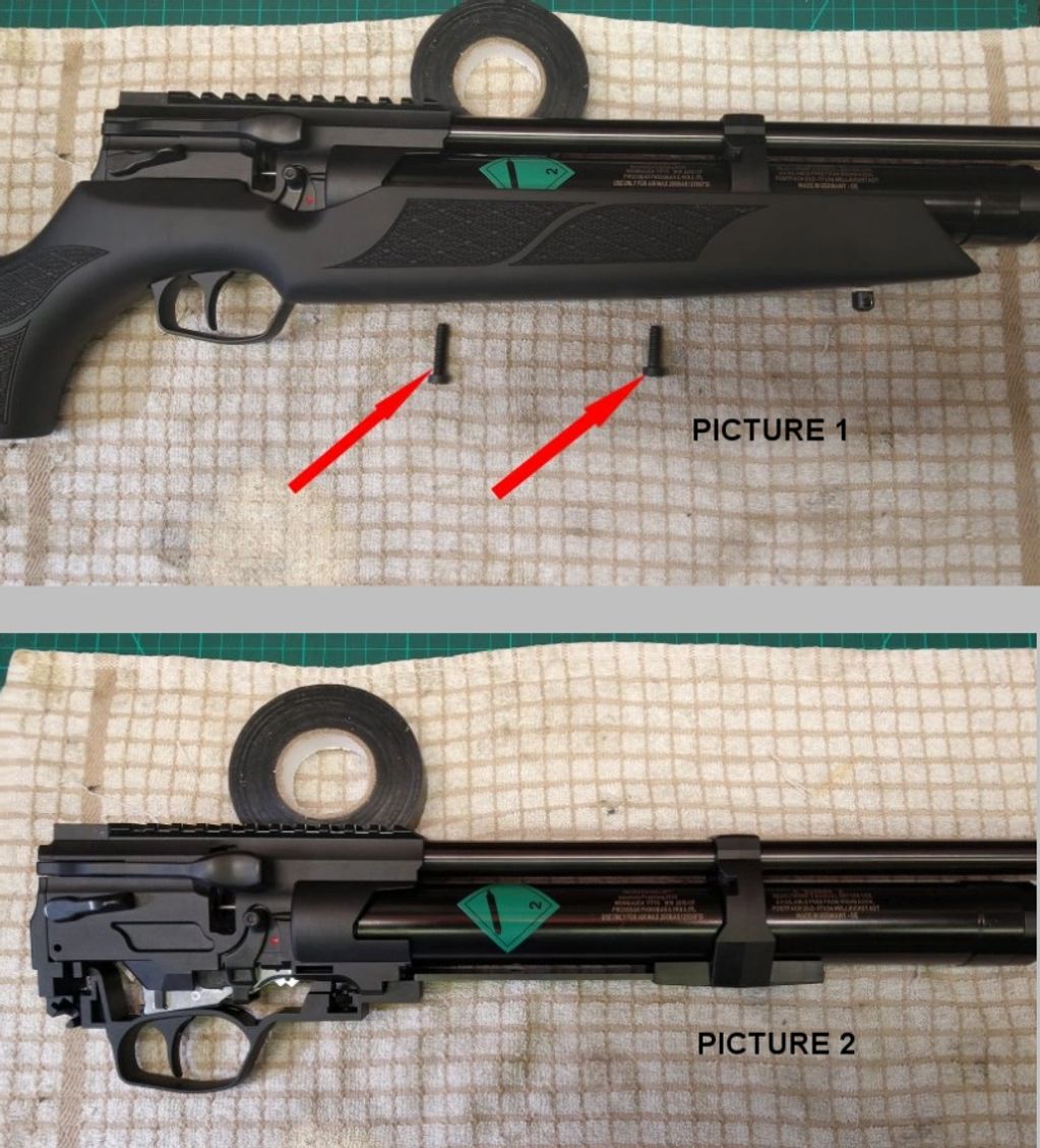 Removing the stock from the Weihrauch HW110