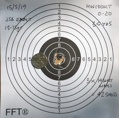 Deadly accurate targetting with the HW100Tuning 250bar Titanium Cylinder & In-tube regulator