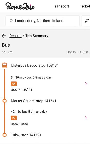 Rome to Rio Londonderry Northern Ireland