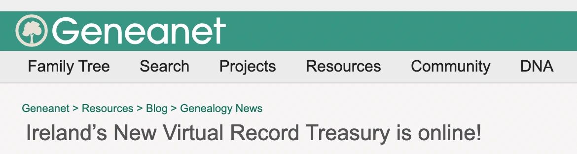 Header Ireland New Virtual Record Treasury