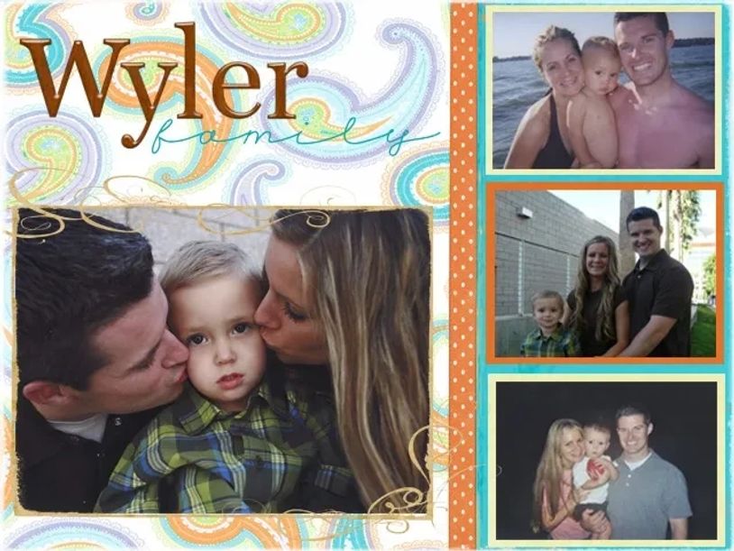 Wyler family photo collage