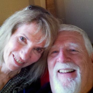 grandparents posing for a selfie