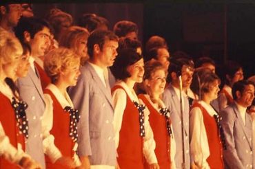 GLS members performing in a theater