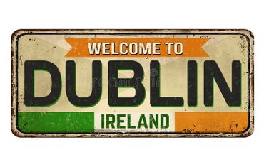 sign welcome to dublin ireland