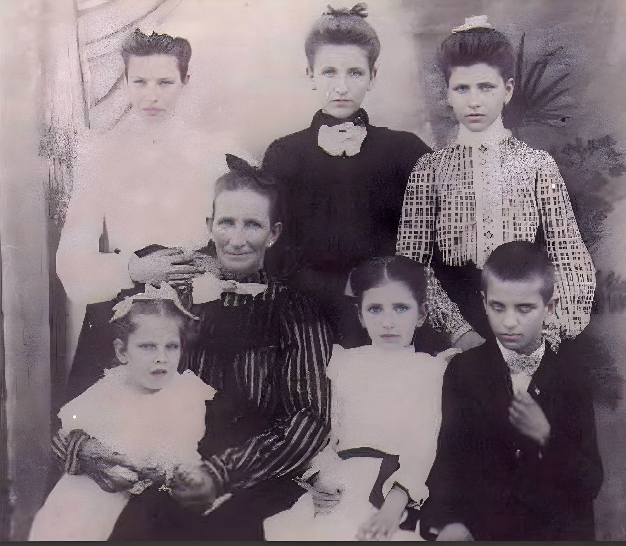 My great-grandmother on Anna's side Iram (Back Right), and her siblings with my 2x great-grandmother